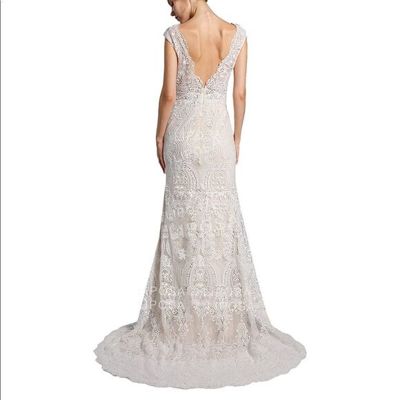 Women’s Bohemian Wedding Dress Size 8 NWT - Picture 2 of 15